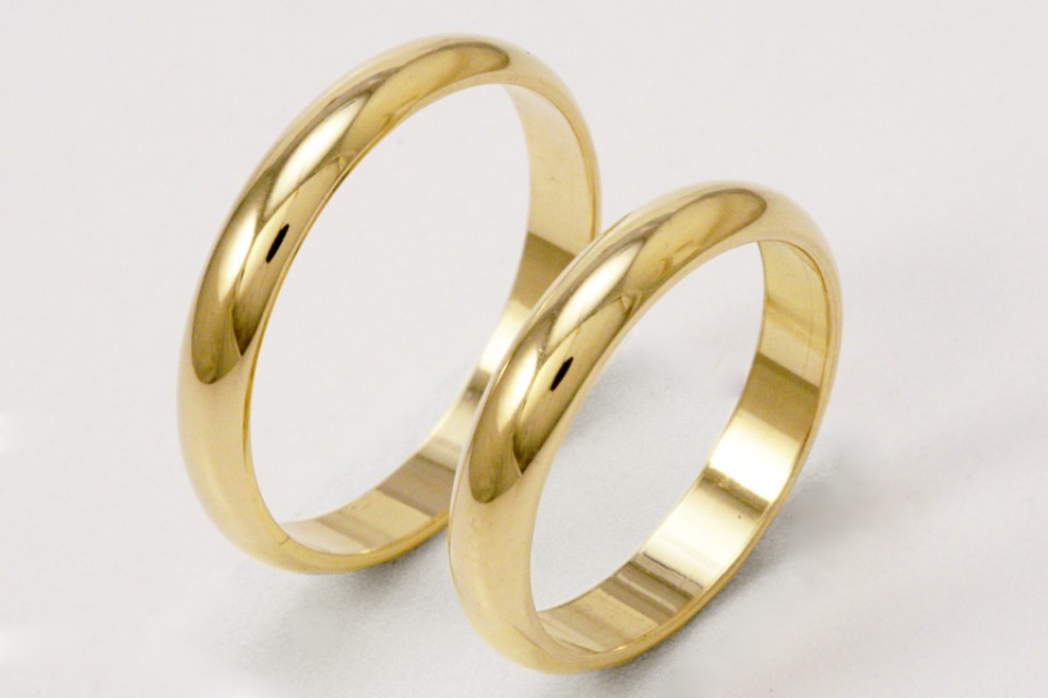 Fedi in oro giallo